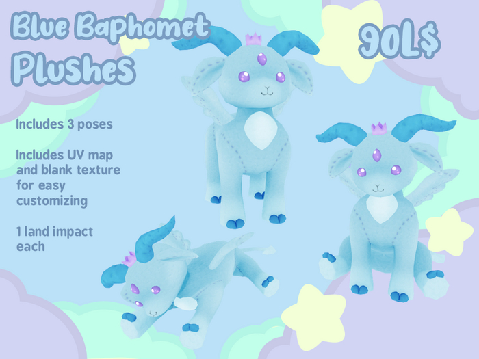 Liminality- Blue Baphomet Plushes