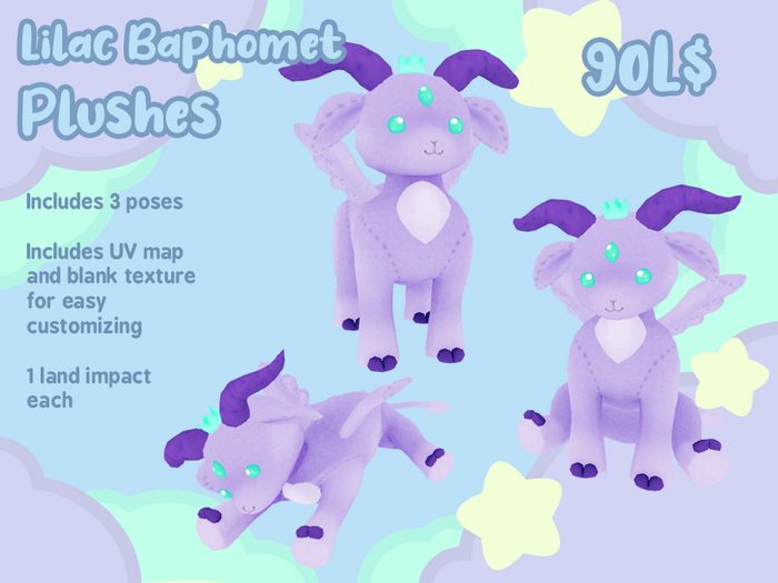 Liminality- Lilac Baphomet Plushes