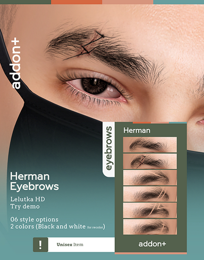 addon+ Herman Eyebrows LeLUTKA EVO