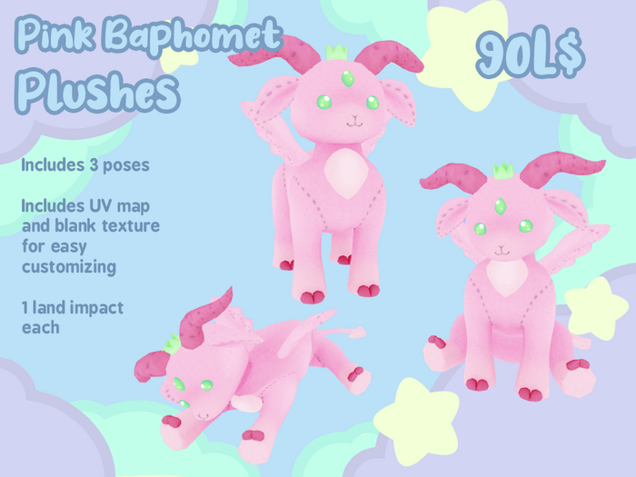 Liminality- Pink Baphomet Plushes
