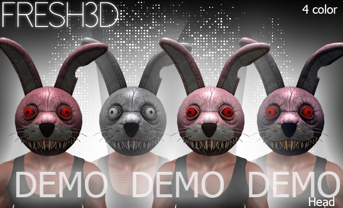 FRESH3D Psyco Rabbit Head DEMO