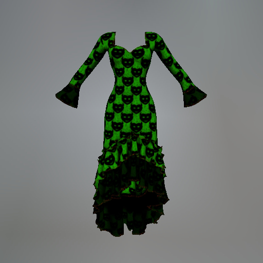 Green Bedeviled Slink Dress