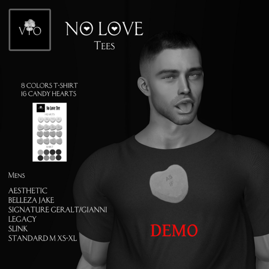 ViO DEMO NO LOVE TEE - MENS
