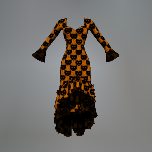 Orange Bedeviled Slink Dress