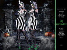 Lady Beetlejuice Costume, All Included,Halloween,Costume,