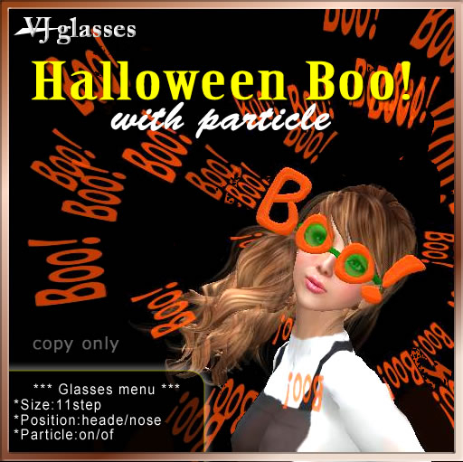 Halloween glasses Boo