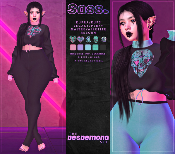Sass [Desdemona Set] ♥ Kupra/Kups ♥ Legacy/Perky ♥ Maitreya/Petite ♥ Reborn