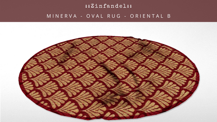 ::Zinfandel:: Minerva - Oval Rug - Oriental B