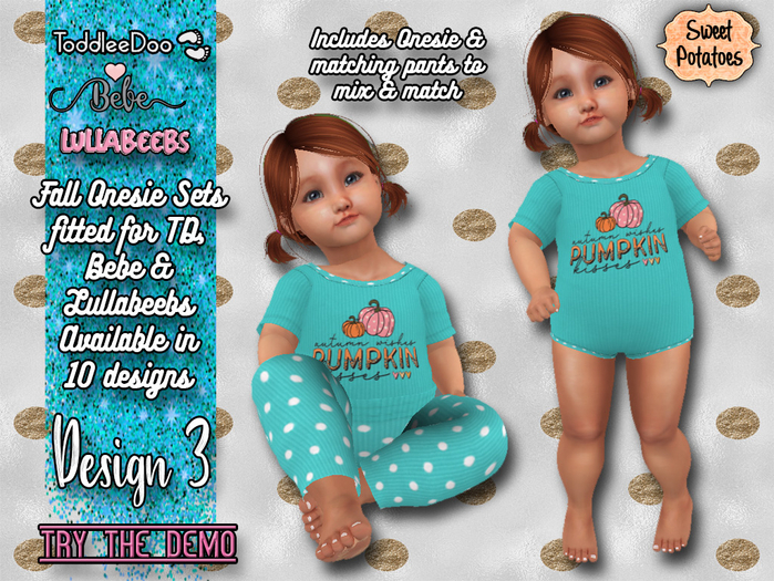 < SP > Fall Onesie Set for TD/LB/BEBE - Design 03