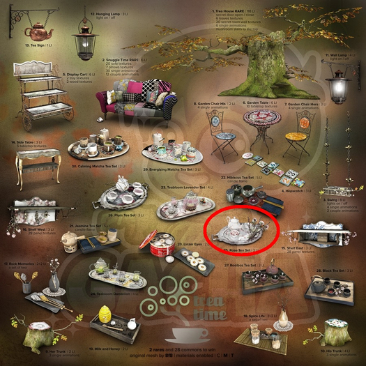 25_8f8 - Trea Time - Rose Tea Set Box