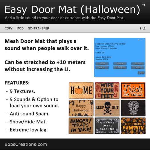Easy Door Mat (Halloween) 