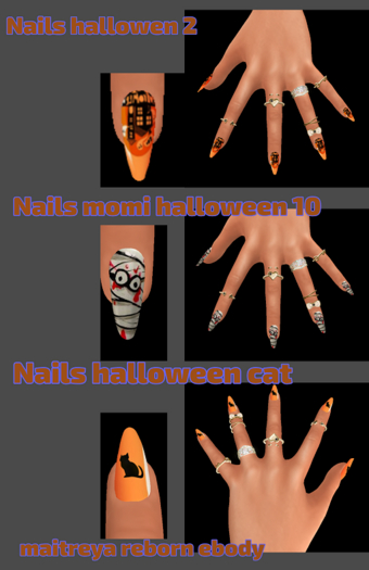 pack nails halloween