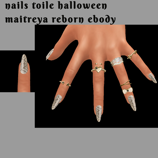 Nails toile halloween