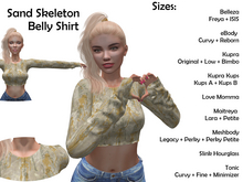 -DD-design Sand Skeleton Belly Shirt