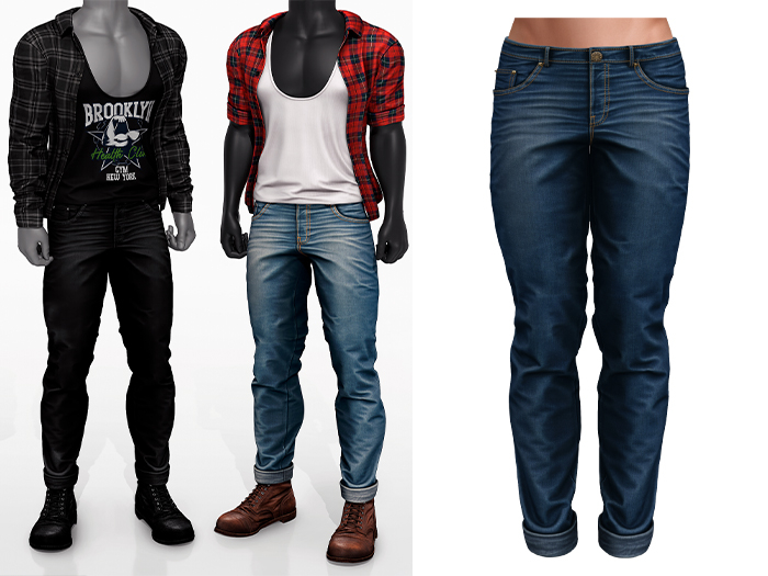 Mossu - Cooper Jeans - Dark Blue 