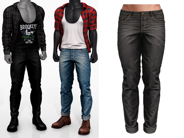 Mossu - Cooper Jeans - Gray