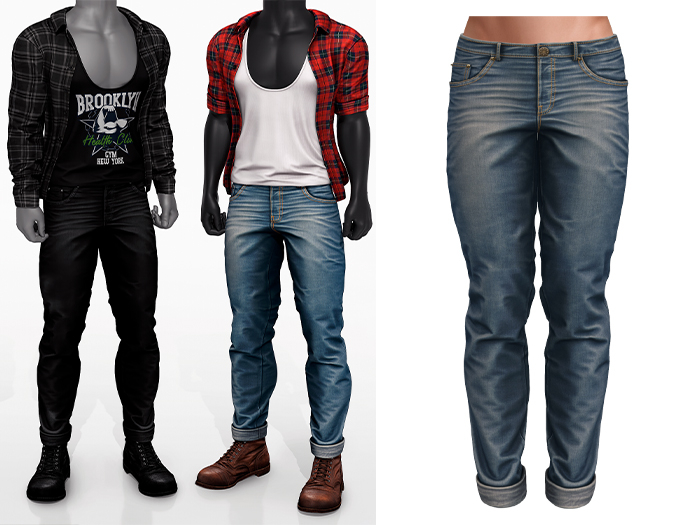 Mossu - Cooper Jeans - Rainy