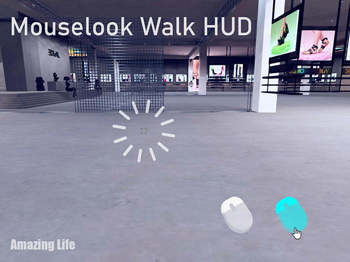 [C] Mouselook Walk HUD