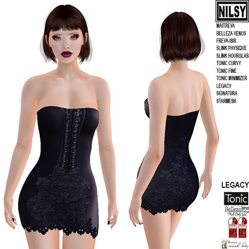 LACED CORSET DRESS,MESH BODY