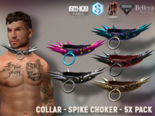 [7/11] Collar - Spike Choker - 5x Pack