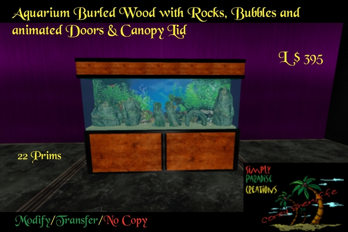 Aquarium Burled Oak/Black 