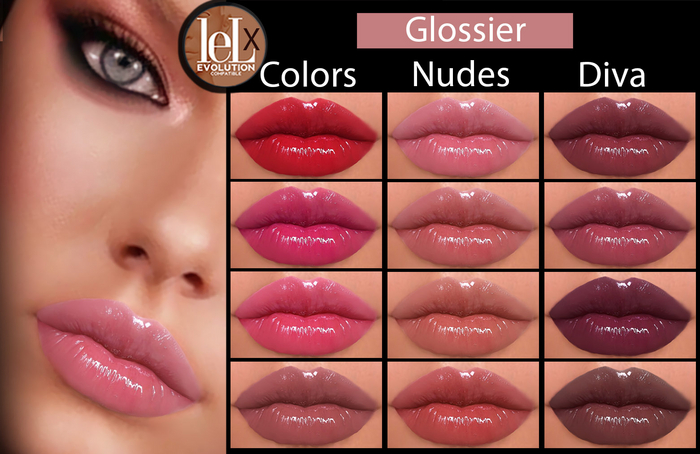 ::Modish: Glossier [Fatpack] LeluEvoX-Lipstick set