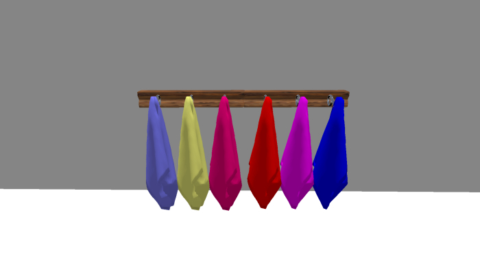 Towel rack display