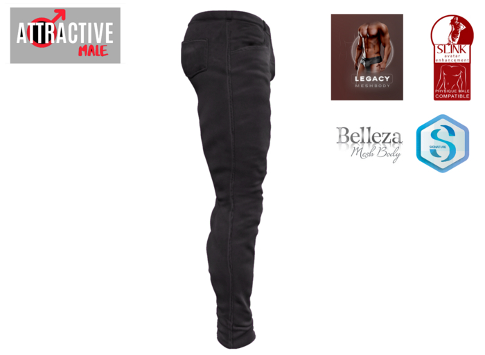 Attractive ROCK JEAN BLACK - Belleza Jake, Legacy, Signature Gianni and Slink - Wear to unpack !!