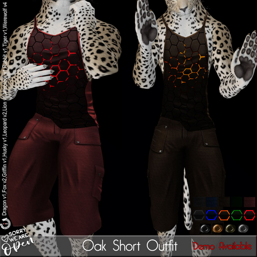 SWO Oake Shorts Outfit for Jomo Male Avatars