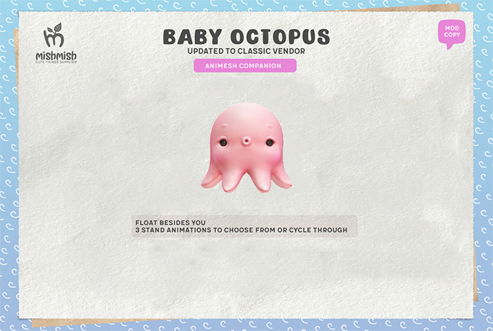 MishMish - Baby Octopus Companion - Candy [Boxed]
