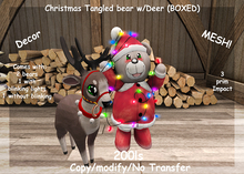Christmas Tangled bear w/Deer (BOXED)