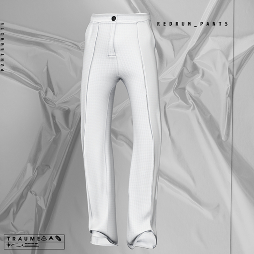 [Traume] Redrum Pants WHITE