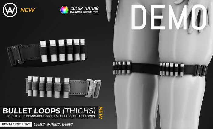 WAZ -  Bullet Loop Bandolier Soft Thighs (DEMO)