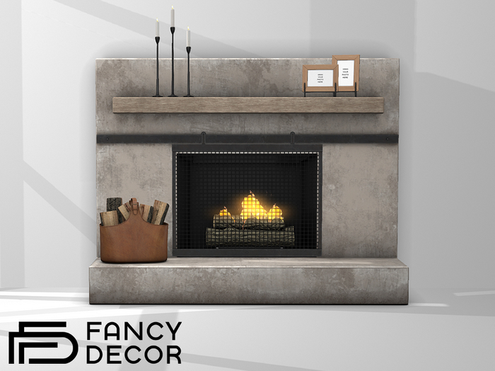 Fancy Decor: Aden Fireplace Fatpack