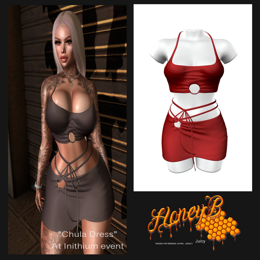 CHULA DRESS  RED