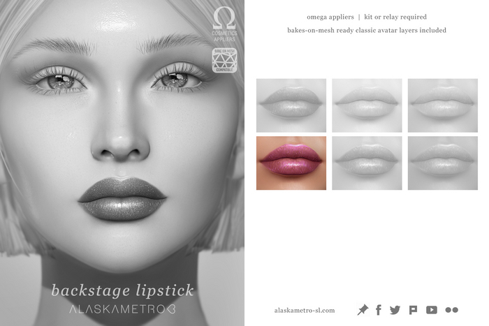 alaskametro<3 "Backstage" lipstick TESTER | EvoX BOM | Bakes-on-Mesh/Classic | OMEGA applier