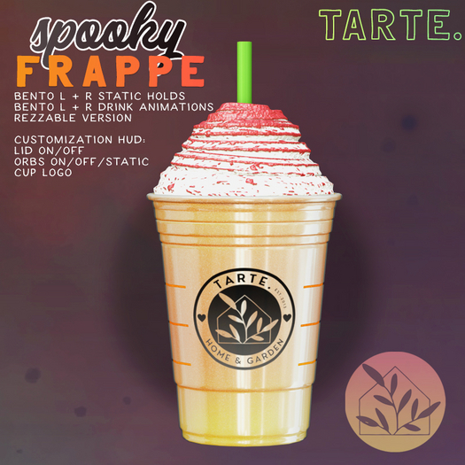 tarte. spooky frappe (pumpkin)
