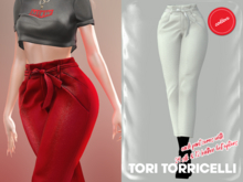 TORI TORRICELLI // Fallon Pants // White