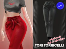 TORI TORRICELLI // Fallon Pants // Leather Black