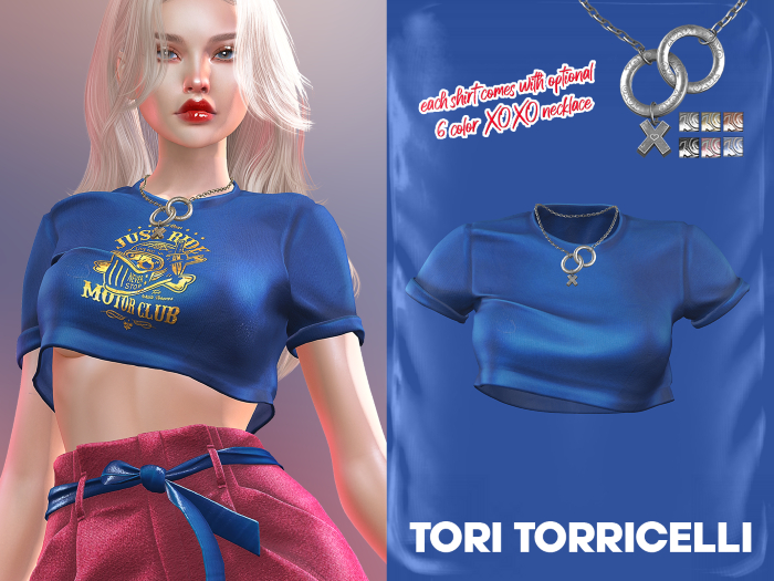 TORI TORRICELLI // Fallon Top // Royal Blue
