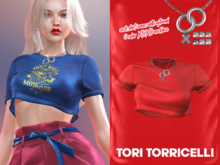 TORI TORRICELLI // Fallon Top // Sangria Red