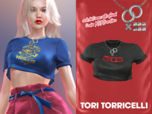 TORI TORRICELLI // Fallon Top // Black Cat