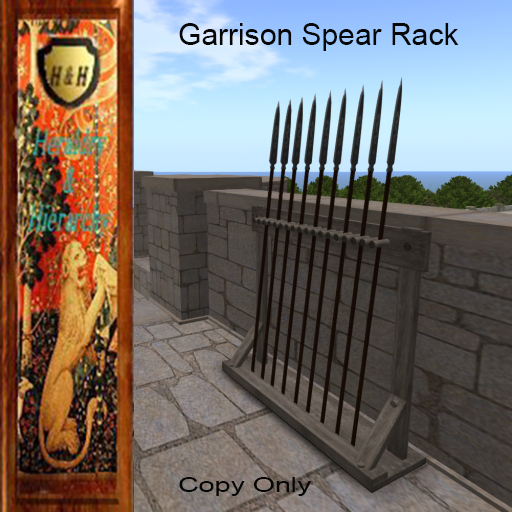 Garrison Dragon Spear Rack Decoration v2 updated