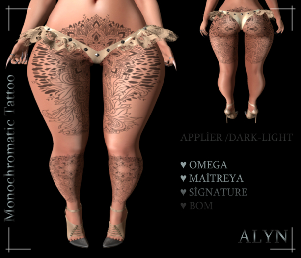 ALYN - Monochromatic Tattoo