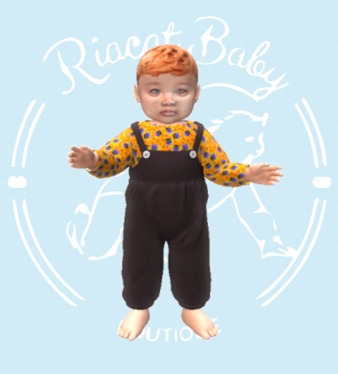 (RBB) Hoot Overalls-LB