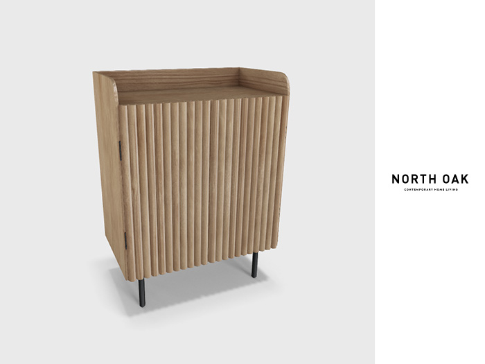 [North Oak] + Nestor Entry Cabinet (natural)