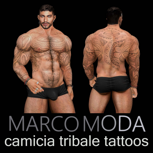 MM CAMICIA TRIBALE TATTOOS KARIO, BOM, BELLEZA, SIGNATURE, BOM