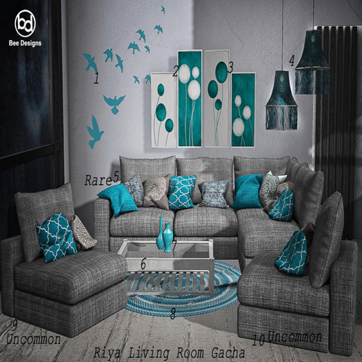 05 Bee Designs Riya Living Room RARE