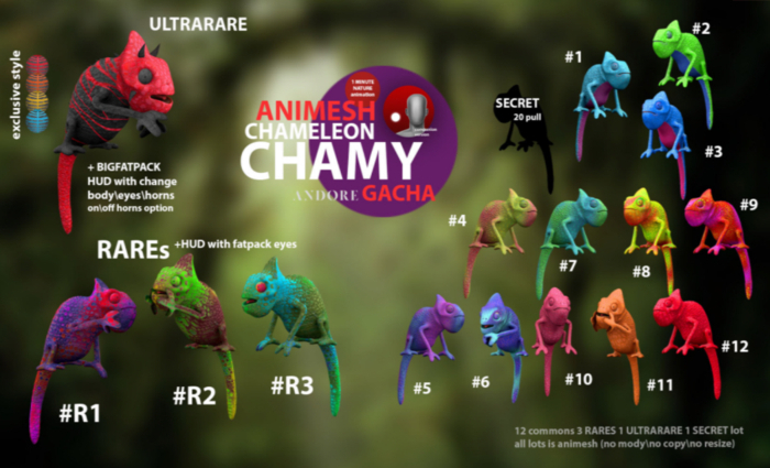 Second Life Marketplace - ANDORE - gacha - Chamy #2 RARE
