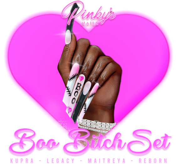!! Pinky's Nails !! Boo B*tch Set ' Lipstick
